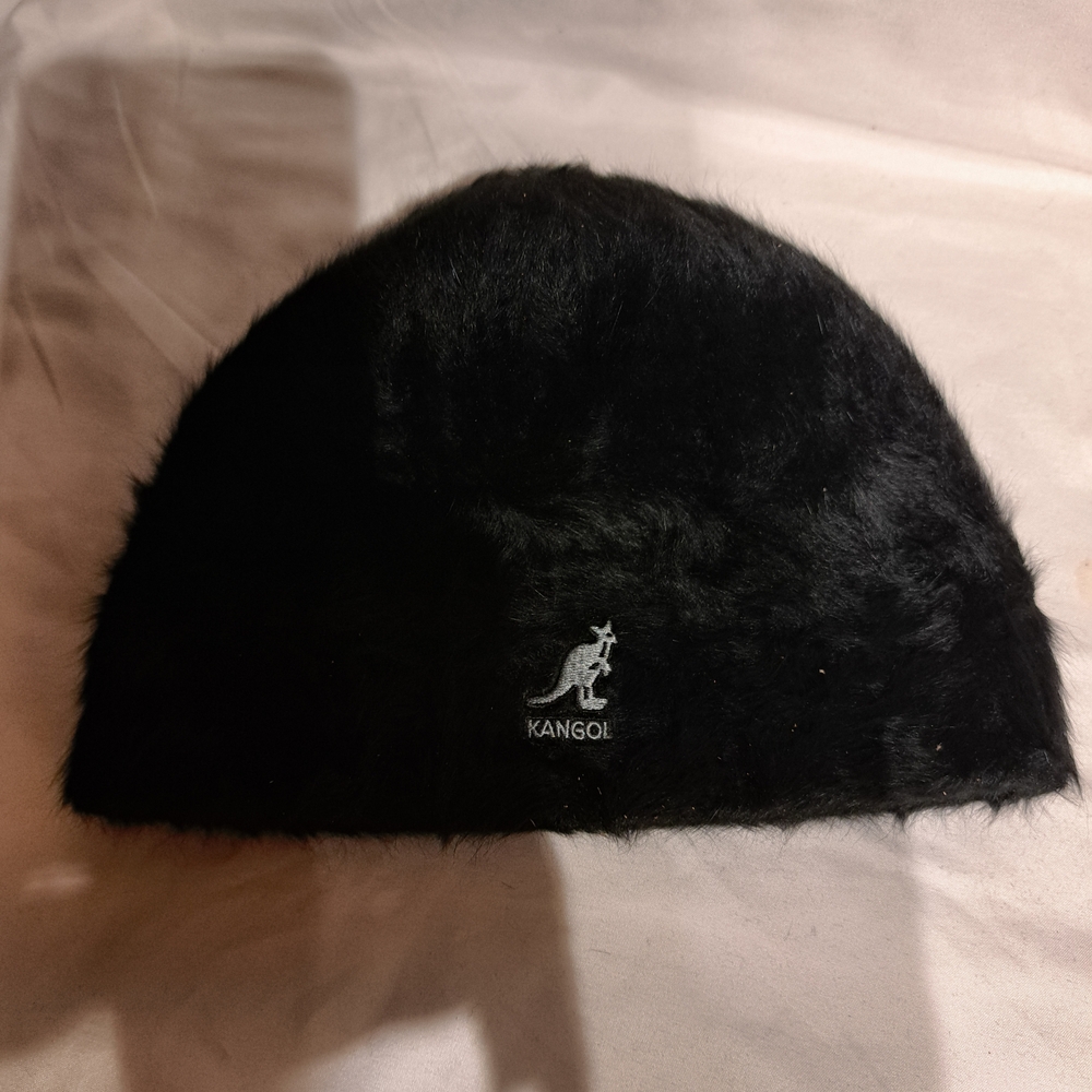 Kangol Black Faux Fur Beanie
